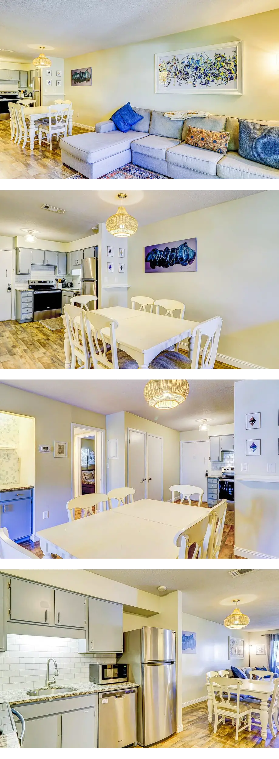 End unit, 3rd floor Apartment near beach...