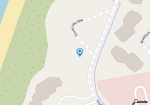 Oceanfront home with kitchen, balcony, patio - shared pool and trails map location