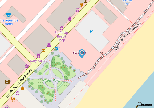 Myrtle Beach Skywheel map location