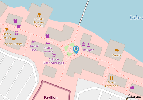 Broadway at the Beach map location