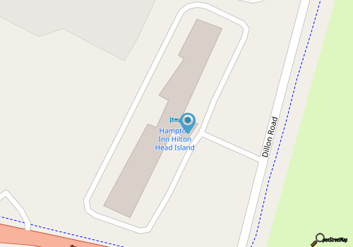 Hampton Inn Hilton Head map location