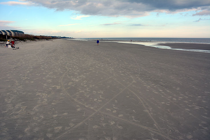 The beach near Driessen Beach Park in Hilton Head, SC