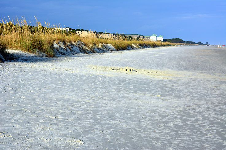 The beach at Folly Field Park in Hilton Head, SC