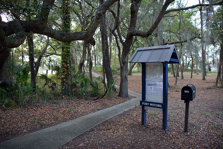 The park-like Fort Mitchel in Hilton Head, SC