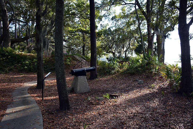 A walking path at Fort Mitchel in Hilton Head, SC