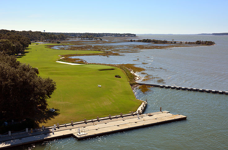 Golf course adjacent to Harbour Town in Hilton Head, SC