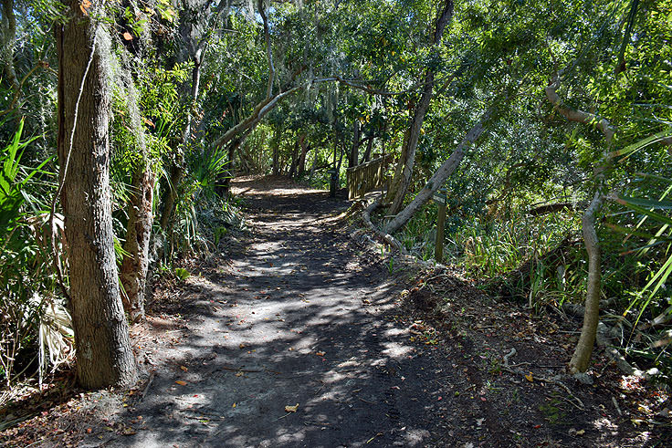 A walking path at Sea Pines Forest Preserve in Hilton Head, SC