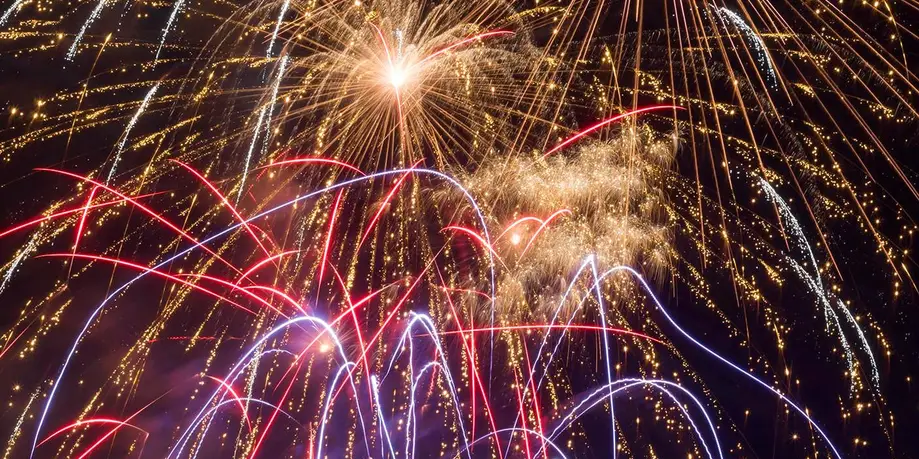 Sunset Fireworks Sail