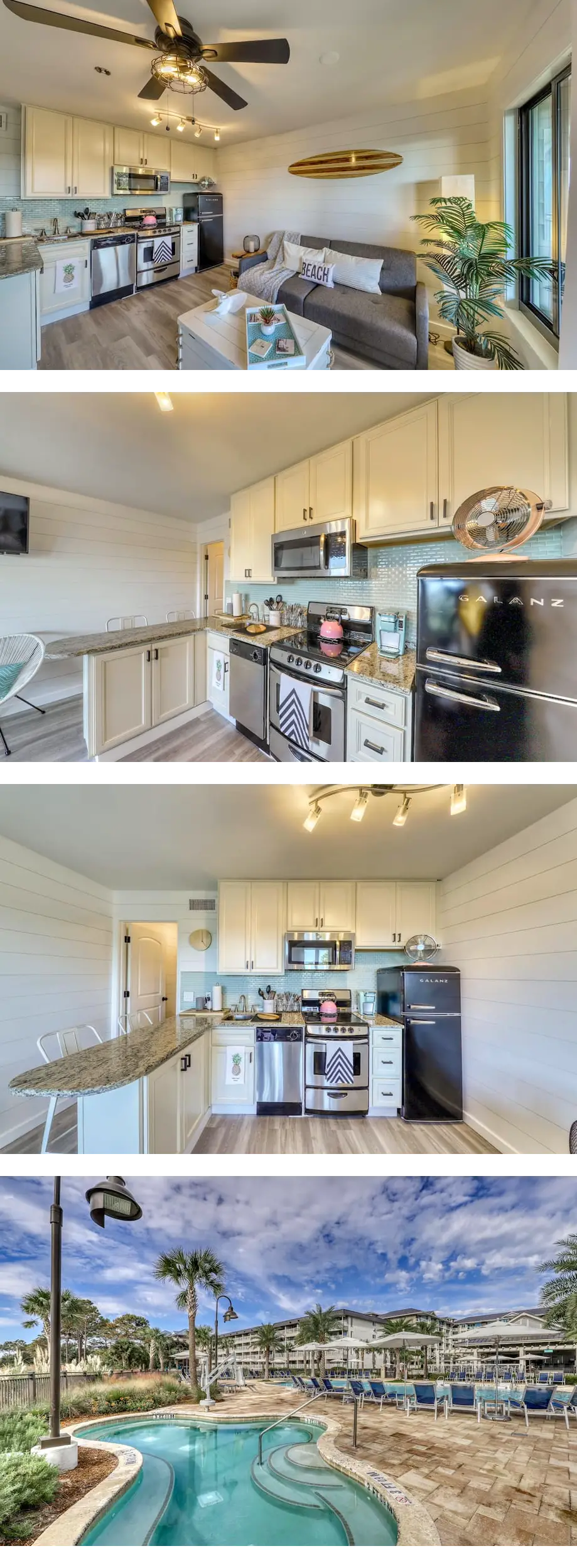 Updated condo in beachfront complex with...
