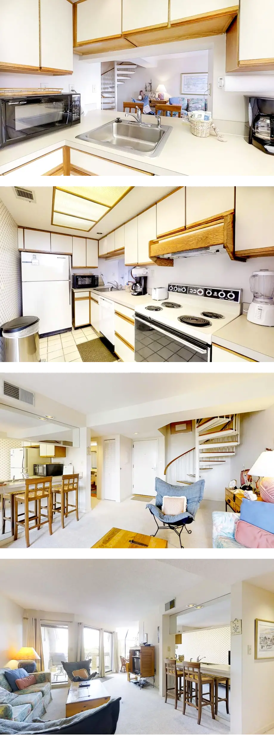 Unique condo w/ bay view, balcony & spir...