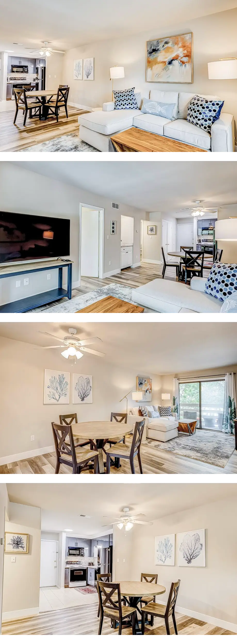 3rd-floor condo with private balcony, AC...