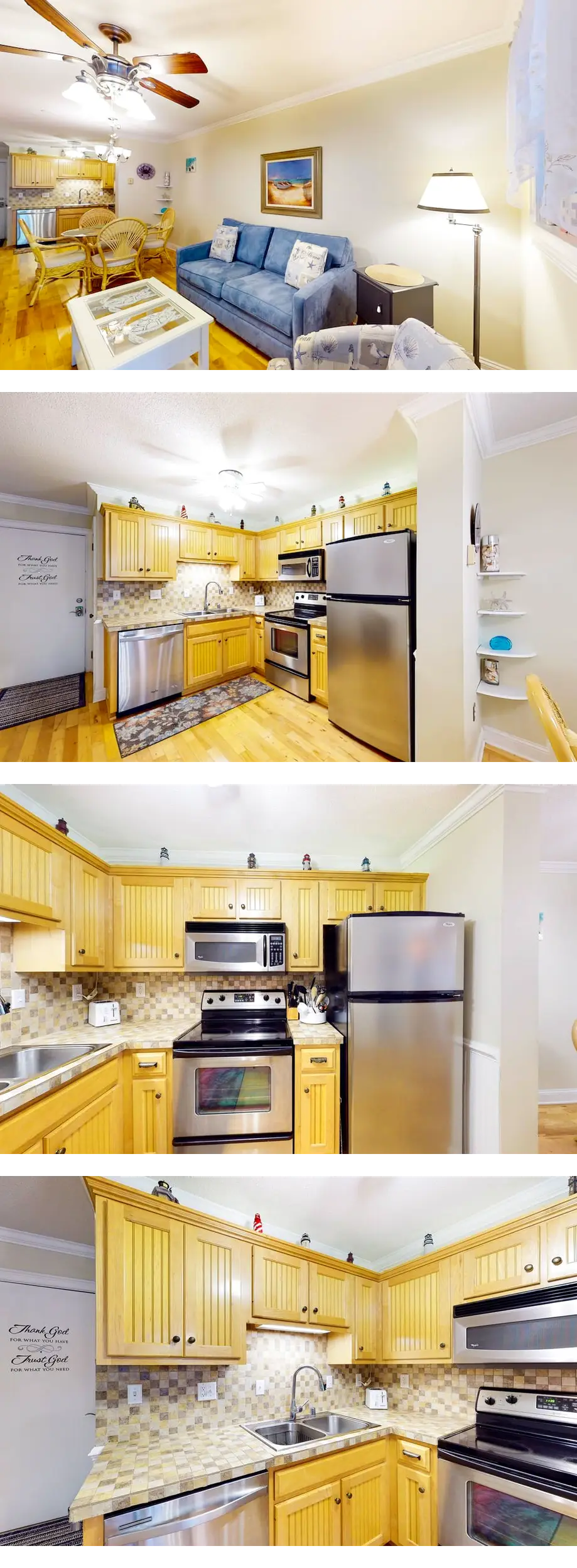 3rd-floor condo with water views, balcon...