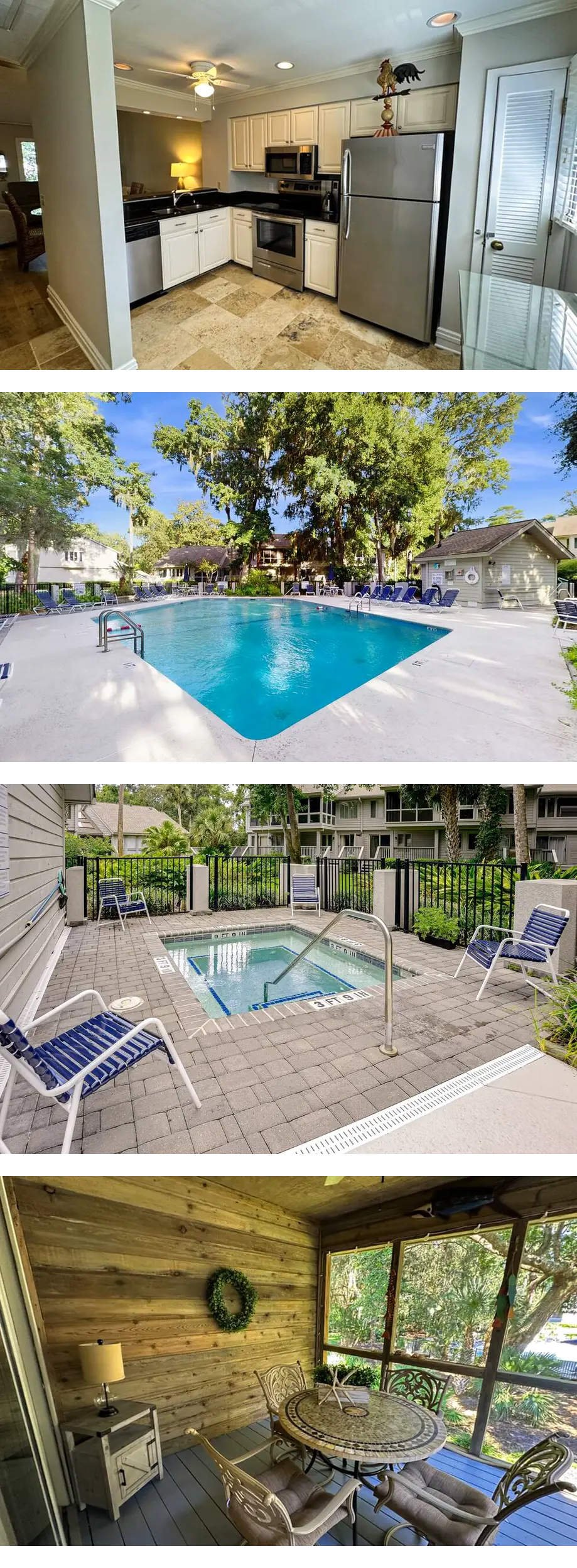 Pool view condo with screened in patio, ...