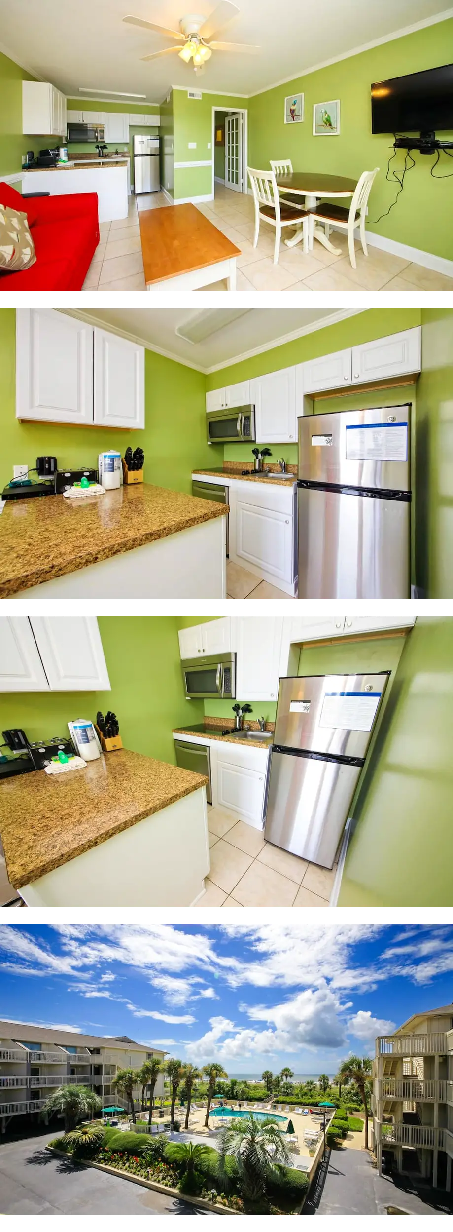 Beach-view condo in oceanfront complex w...