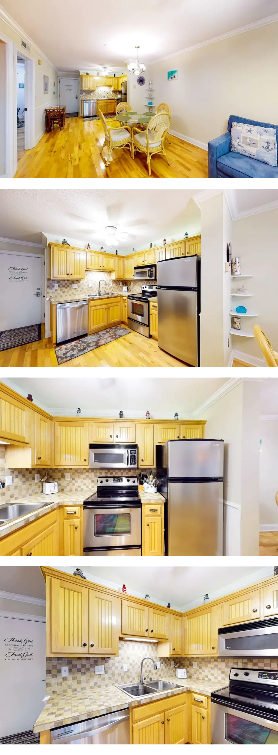 3rd-floor condo with water views, balcon...