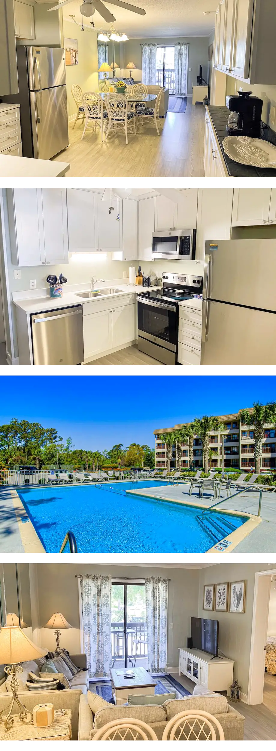 1st floor condo with  balcony, pools, te...