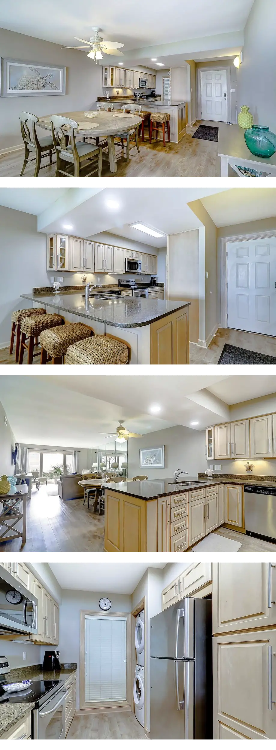 Oceanfront condo with a washer, dryer, c...