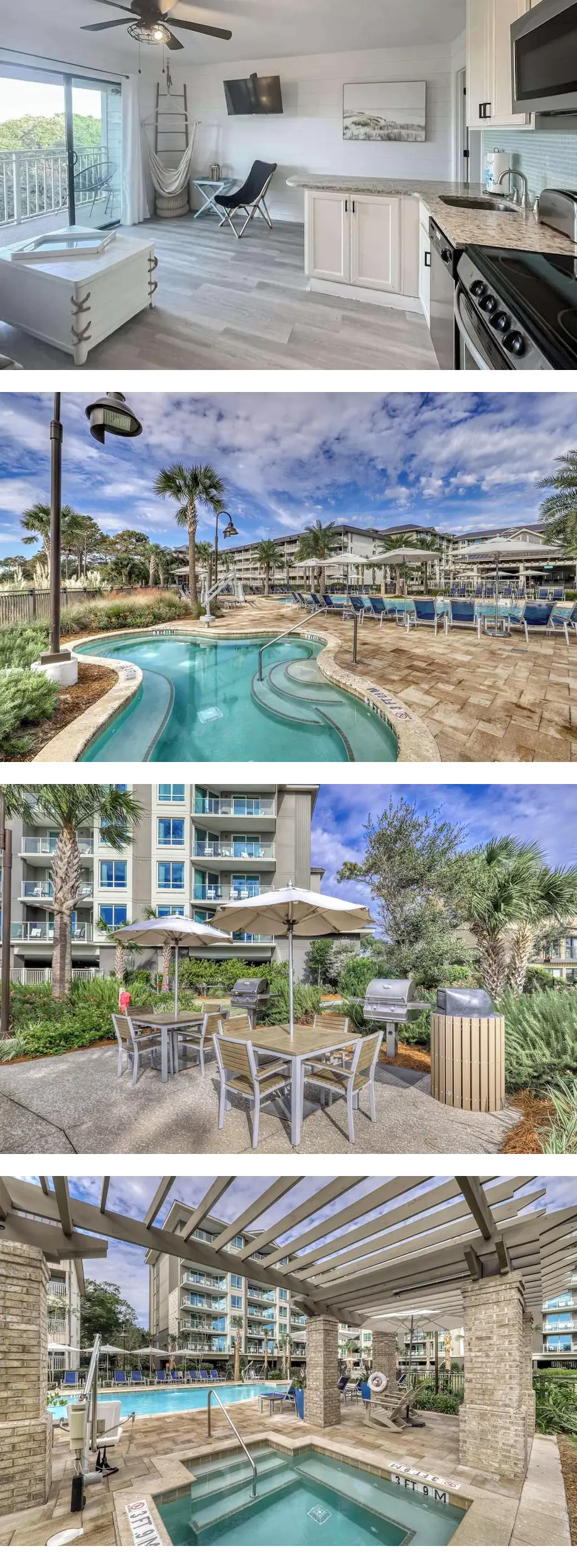Updated condo in beachfront complex with...